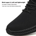 thumbnail image 3 of Black Safety Shoes Steel Toe Cap Trainer Lightweight Breathable Work Trainer EU 36-47, 3 of 7