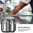 thumbnail image 6 of Njjex Apple Watch Series 7 / 8 Case, Apple Watch 7 / 8 Screen Protector 41mm 45mm Tempered Glass Water-Resistant Hard PC Protective Case for Apple Watch Series 7/8 (41mm, Black), 6 of 7