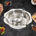 thumbnail image 6 of 32cm Stainless Steel Rotating Hot Pot Steamboat Basin Double-Layer Detachable, 6 of 11