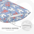 thumbnail image 3 of Lsque Cartoon Poodle Dog Pattern Pillow Case – Soft & Cozy Throw Pillow Cover, Hypoallergenic Cushion Case for Sleeping Women with Envelope Closure-14"x20", 3 of 6
