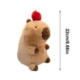 thumbnail image 2 of Juguete Kawaii Capybara, peluches rellenos de capibara suave, regalos creativos para niños y niñas, 2 of 6