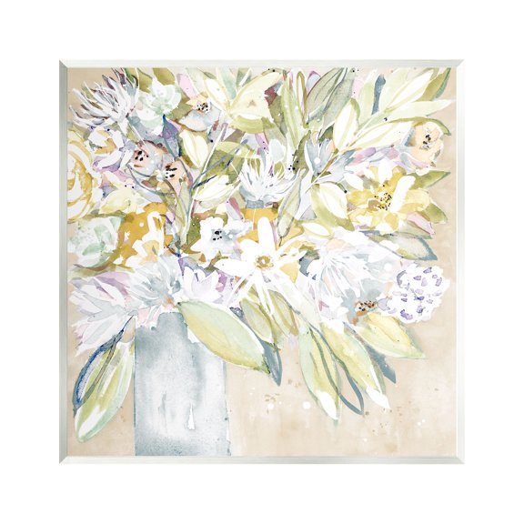 Stupell Industries Abstract Soft Bouquet Botanical & Floral Painting Unframed Art Print Wall Art, 12 x 12