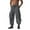 Gray, variant on Xzbqbs Work Pants for Men Casual Elastic Waist Drawstring Tapered Cargo Pants Stretch Lightweight Workout Joggers Cuffed Pants