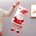 thumbnail image 3 of Dream Lifestyle Christmas Stocking Wide Opening Large Size Knitted Tear-resistant Cute Scene Layout Super Soft Hanging 3D Santa Snowman Doll Xmas Tree Gift Bag for Party, 3 of 8