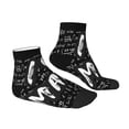 thumbnail image 3 of Bingfone I Love Math Design Patterned Men'S Women'S Casual Cotton Socks, 3 of 9