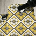 thumbnail image 3 of Ambesonne Spring Grommet Curtain, Yellow Tile Flowers, 50" x 84", Charcoal Grey Yellow, 3 of 6