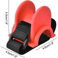 thumbnail image 2 of ABCISI 4PCS Fishing Rod Holders for Railings, Portable Fishing Pole Holders for Bridge Railings Ship Railings Seaside Guardrails, Arc bottom red, 2 of 10