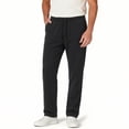 thumbnail image 5 of Mens Big & Tall Casual Golf Pants Drawstring Elastic Waist Baggy Sweatpants Flat Front Slacks Lightweight Loose Fit Summer Beach Trousers Size M-5XL Black, 5 of 5