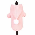thumbnail image 2 of Solid Color Small Plush Ball Hoodie Dog Clothes Fleece Winter Costume Pet Supply, 2 of 8