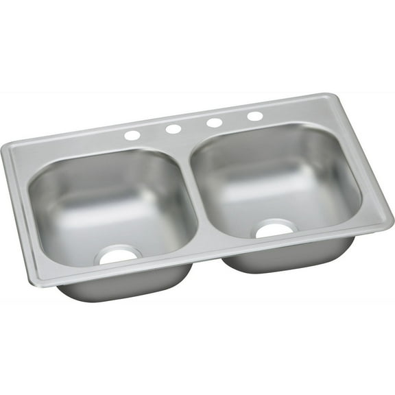 Elkay Dayton Drop In Steel Kitchen Sink Satin