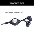 thumbnail image 5 of YIGSECU Corded Earbuds In-Ear Earphones with Retractable Cable Noise Isolating Headphones 3.5mm Ear Buds for Smartphones Music, 5 of 8