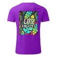 thumbnail image 6 of Men's T-Shirts Oversize Spring And Summer Trend Young Large Size Back Pattern Printing Short Sleeve Purple Funny Tshirts Sizes L, 6 of 6