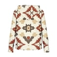 thumbnail image 4 of Hoodie for Women Southwestern Aztec Pattern Print Long Sleeve Pullover Hooded Sweatshirt Relaxed Fit Bohemian Style Casual Graphic Clothes Top, 4 of 5