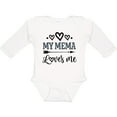 thumbnail image 3 of Inktastic My Mema Loves Me Girls Girls Long Sleeve Baby Bodysuit, 3 of 5