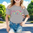 thumbnail image 4 of Boys & Girls Crew Neck Short Sleeve T-Shirts,Comfortable Breathable Casual Tops for Daily Back-to-School Outfits, 4 of 4