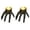 2Pcs_#Black, variant on UALSRZL 5Pcs Skeleton Hand Flameless Candle for Halloween Decoration, Skull Hands Figurine with Fake LED Tea Lights, Battery Operated Candles for Table Home Holiday Decor