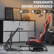 Marada G920 Racing Simulator Cockpit with Game Seat Fit for Logitech G29 Wheel Stand