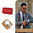 thumbnail image 2 of Estuche de Viaje para Reloj Uxcell para Hombres, Estuche de Reloj de Cuero, Caja de Almacenamiento de Reloj Portátil para Navidad, Cumpleaños y Aniversario, 2 Slots (Rojo), 2 of 7