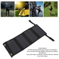 thumbnail image 4 of Cargador De Panel Solar Monocristalino De 20 W Para Acampar Al Aire Libre, Alta Eficiencia, Portátil, Resistente Al Agua Con Puerto USB De 5,5 V, 4 of 7