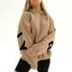 thumbnail image 2 of Fashiona Sudadera con capucha y estampado de letras para mujer, 2 of 4