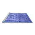 thumbnail image 2 of Ahgly Company Machine Washable Indoor Square Persian Blue Traditional Area Rugs, 7' Square, 2 of 4