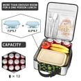 thumbnail image 4 of Green Frog Insulated Lunch Bag Box Student Reusable Lunch Tote Bag with Water Bottle Holder Lunch Box Containers Work Travel, 4 of 6