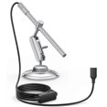 thumbnail image 1 of USB-C Digital Microscope, 10X to 200X Magnification with 8 LED Lights, Handheld Rotating Metal Stand, 1 of 5