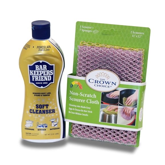 Kit de limpieza Bar Keepers Friend Soft Cleanser 384 mL con paño