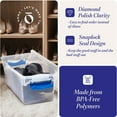 thumbnail image 3 of Open Box Homz 7.5 Qt Secure Clear Plastic Stackable Storage Container, 5 Pack, 3 of 5