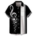 thumbnail image 4 of IWRICH Men's Plus Size Vacation Shirts Button down Short Sleeve Printed Tops Buttons up Summer Beach Hawaiian T Shirts Black L, 4 of 4