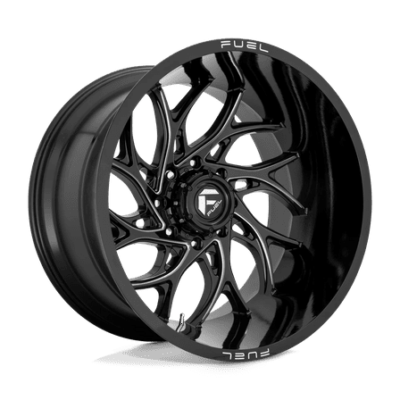 Fuel 1Pc D741 Runner 22X8.25 8X200 -176Et 124.3Cb Gloss Black Milled Wheel