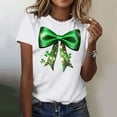thumbnail image 2 of biudgviw St Patricks Day Women Short Sleeve Crewneck T-Shirt Fashion Casual Printed Graphic Tee Tops Festival Outfits, 2 of 5