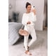 thumbnail image 2 of Conjunto Deportivo PRETTYGARDEN Mujer Manga Larga Acanalada XL Blanco, 2 of 6