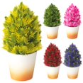 Kuorak Simulation Topiary Tree Christmas Tree Easy to Care Plastic