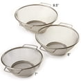 thumbnail image 1 of Home Basics Set de Passoires 3 Pièces en Acier Inoxydable Argent, 1 of 1