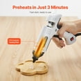 thumbnail image 4 of Mini Hot Melt Glue Gun 60W High Temp, Includes 20 Glue Sticks & Storage Bag, Ideal for Crafts, Quick Fixes, DIY, White, 4 of 11
