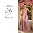 thumbnail image 2 of David’s Bridal, The Edit by DB Studio Women's Formal Empire Waist Ball Gown, Full Length, Satin, 2 of 7