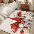 thumbnail image 4 of Red Mushroom Gnomes Area Rugs 3'x5', Washable Small Throw Rugs for Living Room Bedroom, Eucalyptus Leaves Watercolor Rustic Indoor Outdoor Rug Non-Slip Low Pile Carpet Runner Reversible Floor Mats, 4 of 8