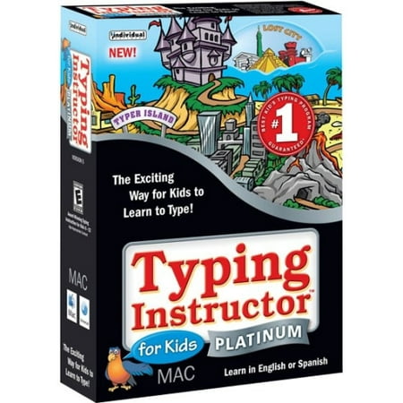 Typing Instructor For Kids Platinum 5 - Mac - English or Spanish, Individual Software, (Best Typing Tutor For Mac)