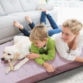 thumbnail image 5 of CertiPUR-US Memory Foam Camping Mattress Pad, Portable Roll Up Sleeping Pad for Camping, Car, Tent, and Kids, 80x38x3, Pink, 5 of 9