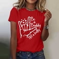 thumbnail image 1 of iTNHFP T-Shirts Femmes T-Shirts Femmes Graphiques Femmes Mode Décontractée Imprimés Manches Courtes Col Rond T-Shirt Ample Blouse Tops, 1 of 4
