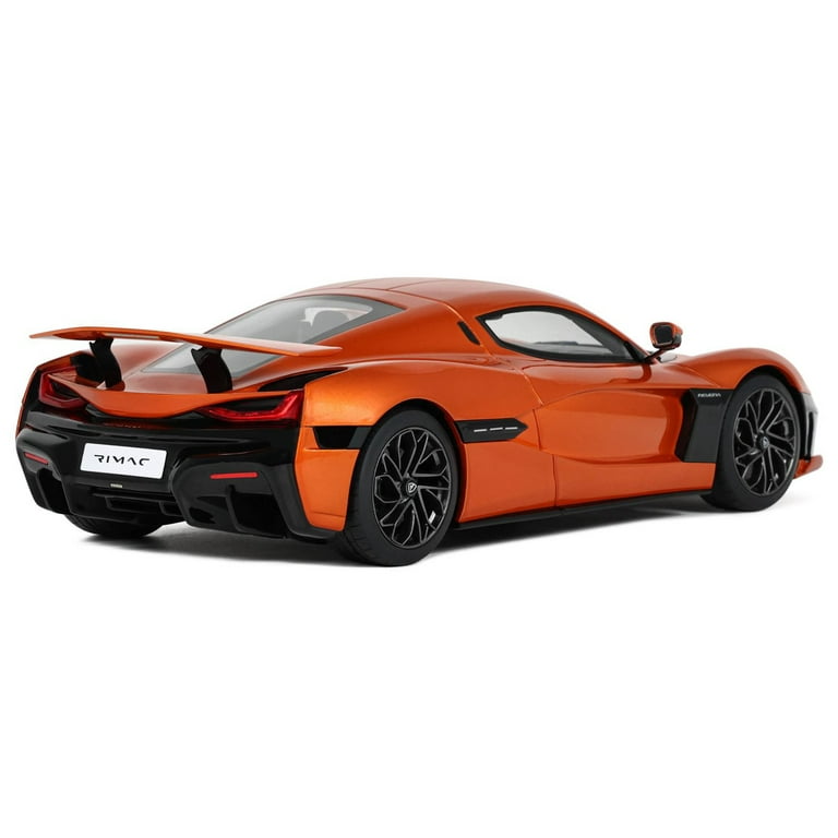 2021 Rimac Nevera Orange Metallic 1/18 Model Car by GT