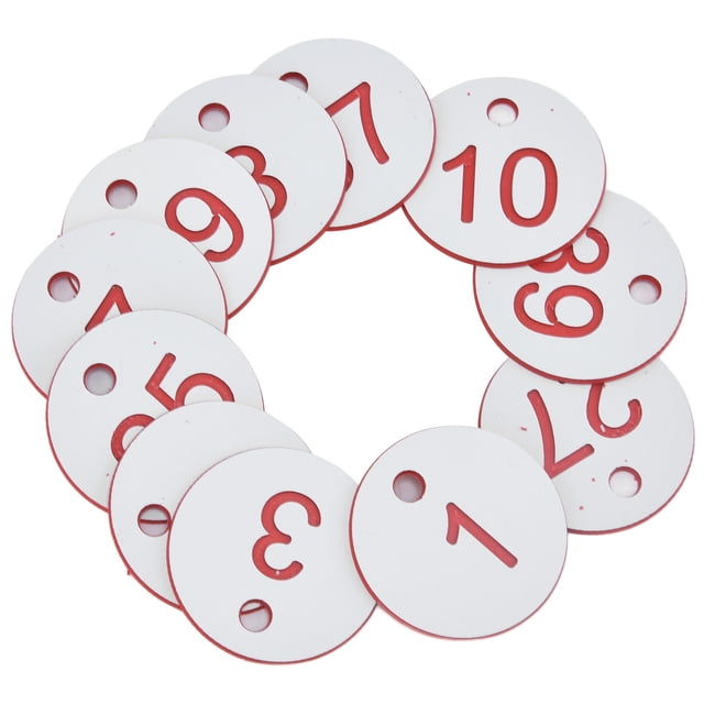 Etiquetas numeradas Beehive 50 unidades BuyWeek ABS con orificio