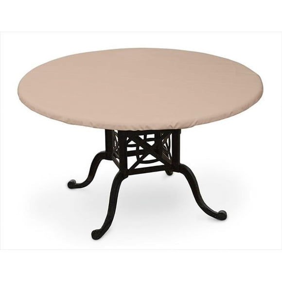 KoverRoos Weathermax 41560 50-Inch Round Table Top Cover, 54-Inch Diameter, Toast