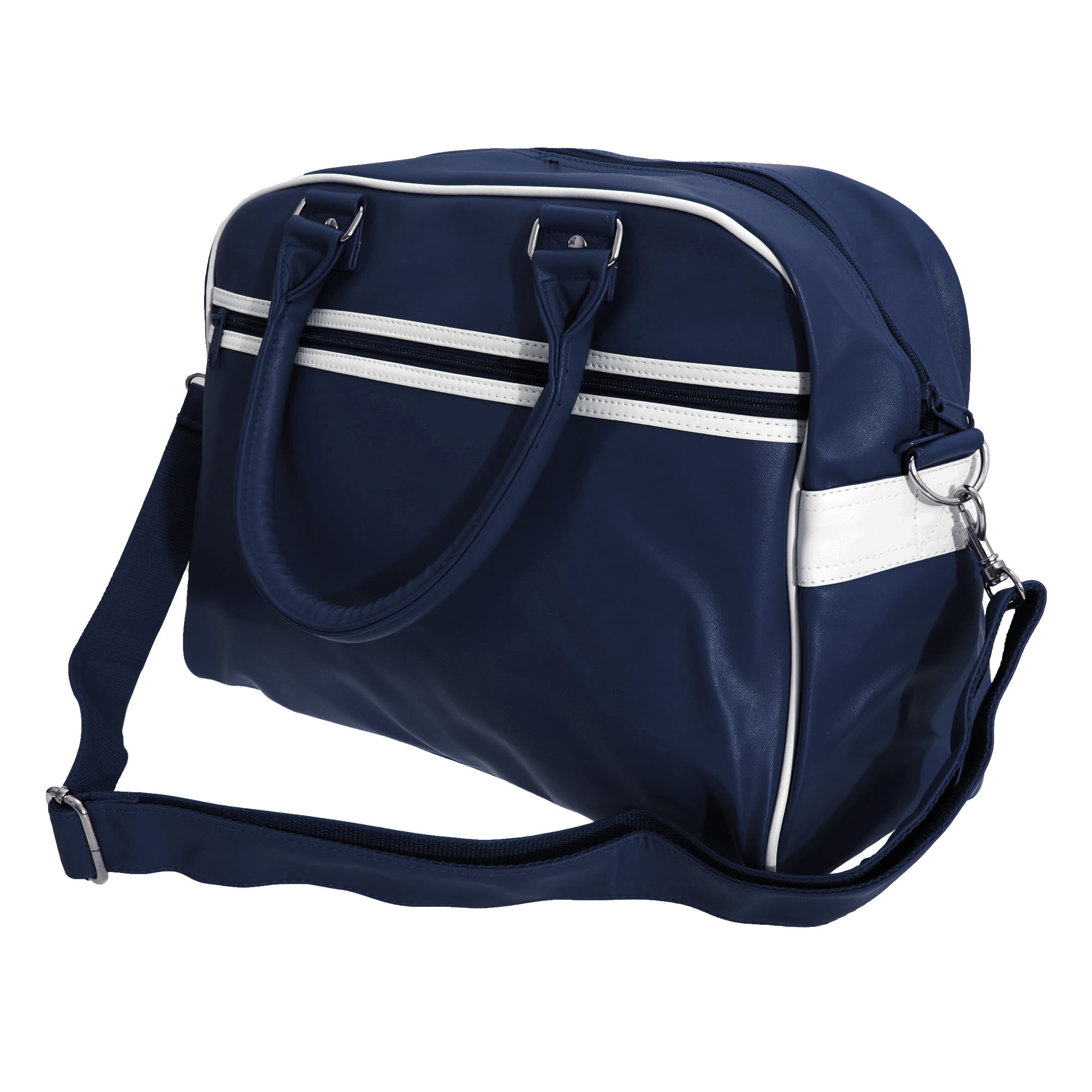 French Navy/White Retro Bowling Bag by BagBase 7 Colours Avilable
