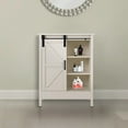 thumbnail image 2 of Sophia&William 3-Tier Sliding Barn Door Bathroom Storage Cabinet-White, 2 of 5