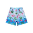 thumbnail image 4 of 5-16Y Kids Teens Boys Swim Trunks with Compression Liner Double Layer Beach Surf Swim Shorts Quick Dry Boxer Brief Swimwear Bottoms, 4 of 8