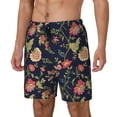 thumbnail image 2 of Fotbe Flower Men’s Swim Trunks Quick Dry Swim Shorts Board Shorts with Mesh Lining-, 2 of 9
