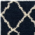 thumbnail image 4 of SAFAVIEH Daley Geometric Plush Shag Area Rug, Navy/Ivory, 10' x 14', 4 of 8