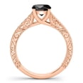 thumbnail image 3 of Aonejewelry 1.25 Ct Black Diamond Black Rhodium Plated Engagement Ring In 10K Rose Gold, 3 of 4